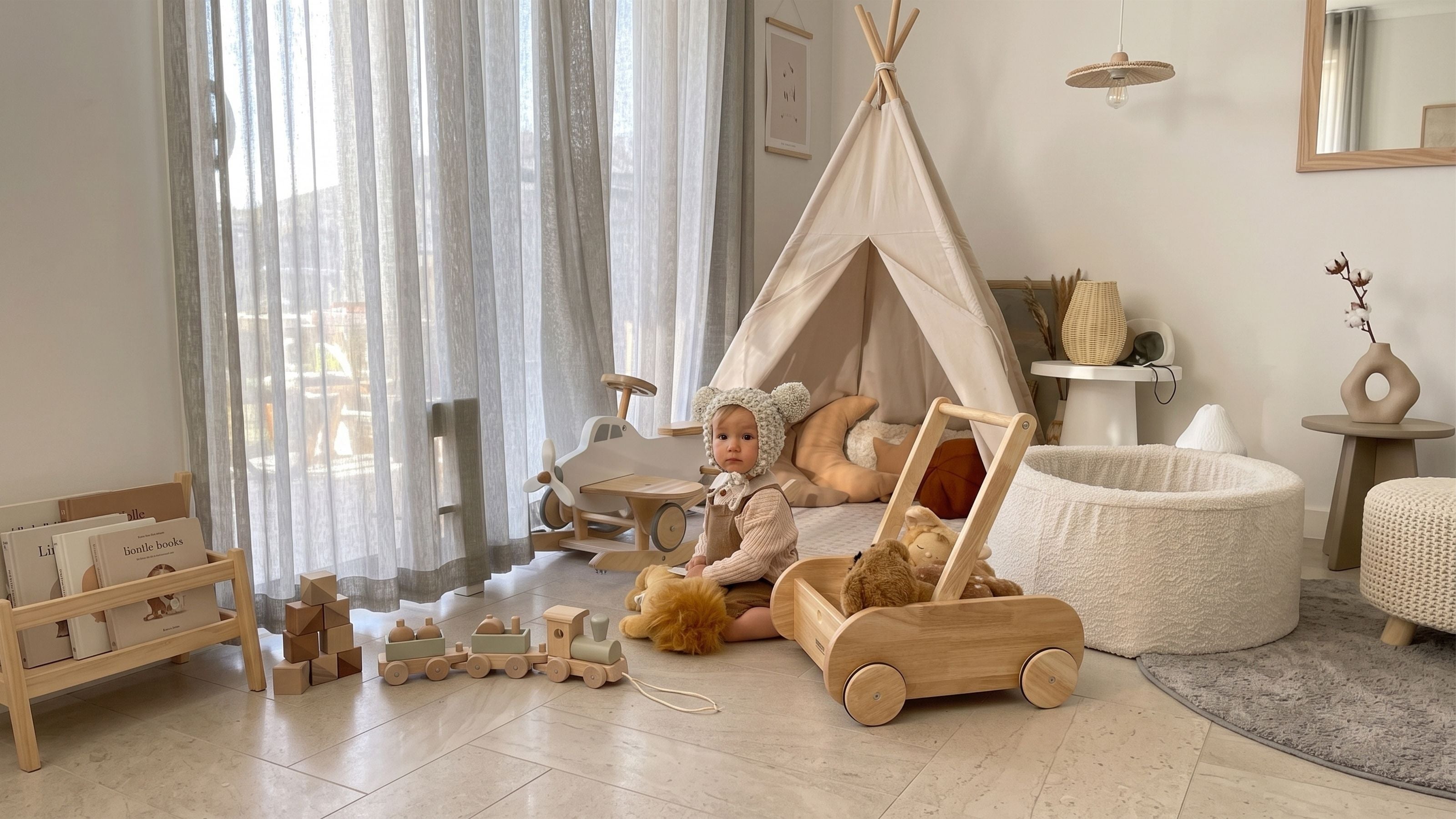The Wooden Doll Pram: A Push Walker for Older Toddlers