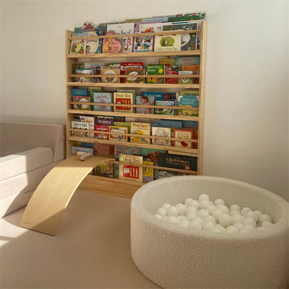 NALA Adjustable Solid Wood Bookshelf