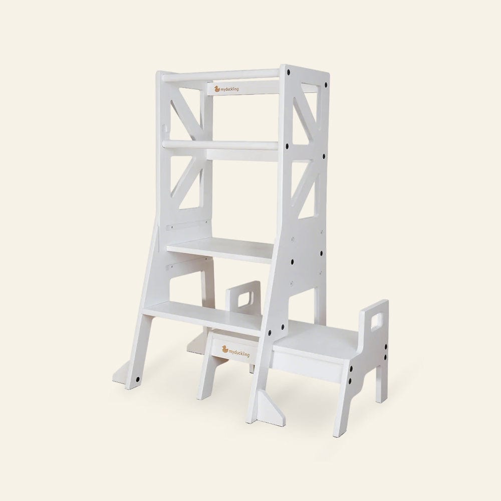 JALA Deluxe Adjustable Learning Tower - Flag with Rectangle Handle