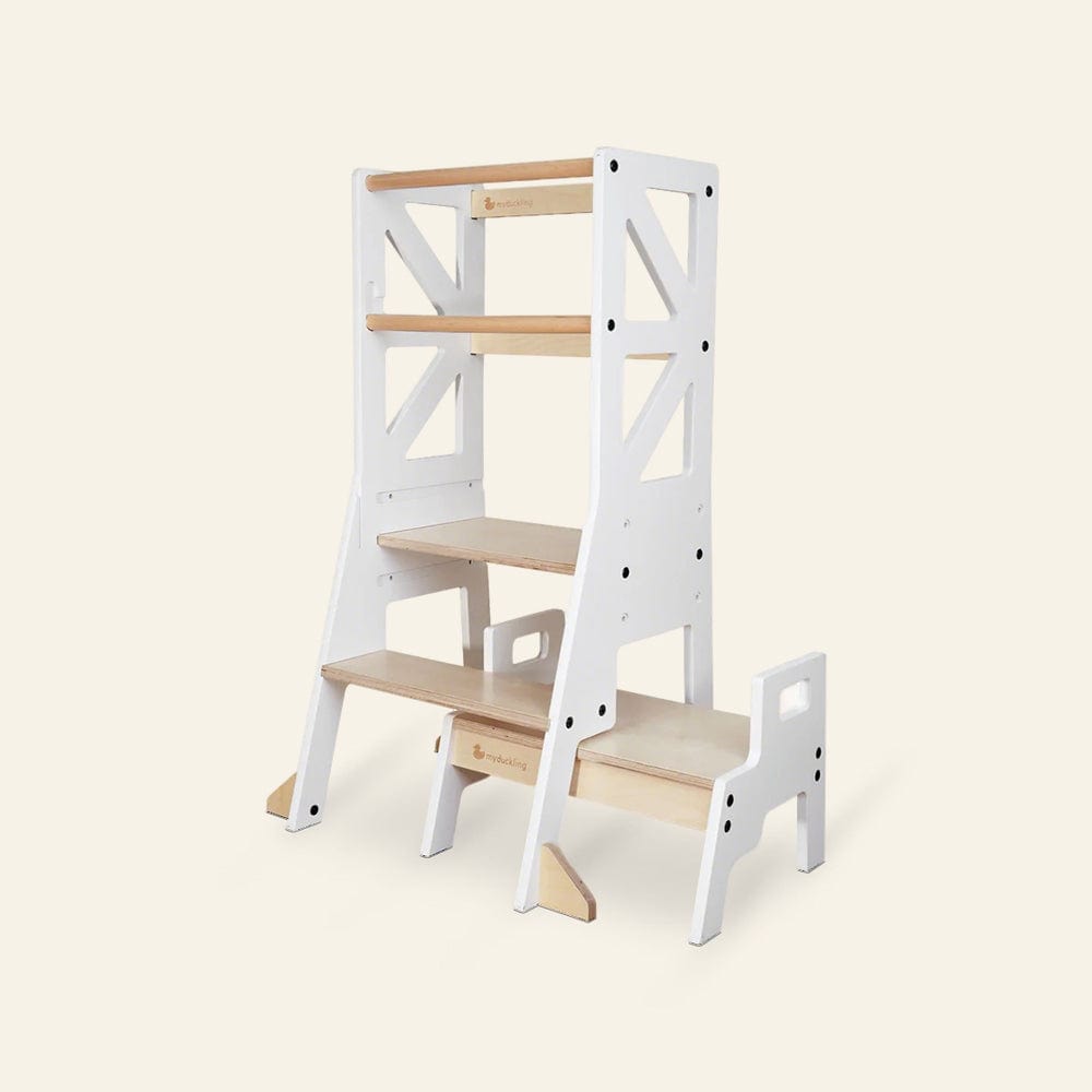 JALA Deluxe Adjustable Learning Tower - Flag with Rectangle Handle
