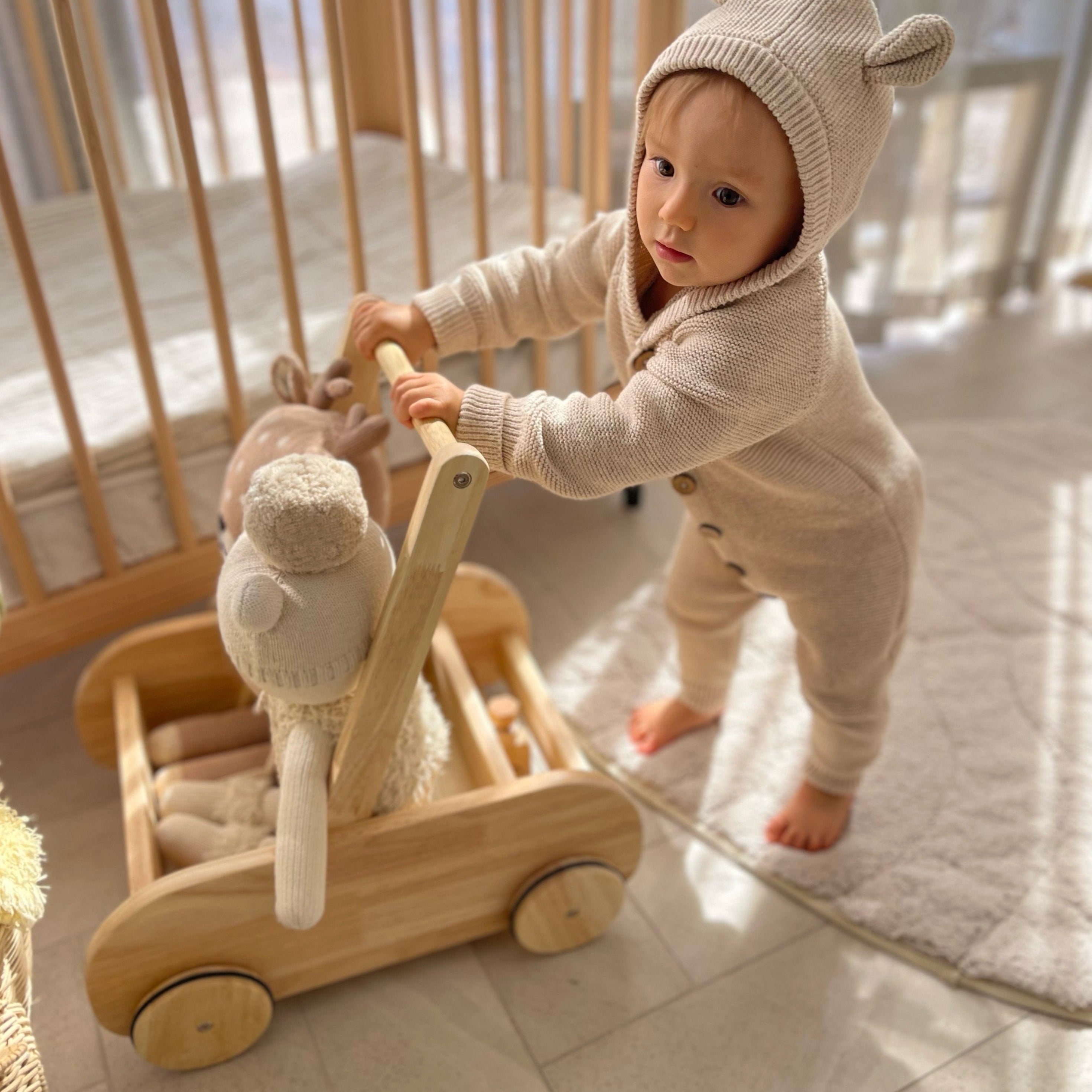 Wooden Adjustable Baby Walker