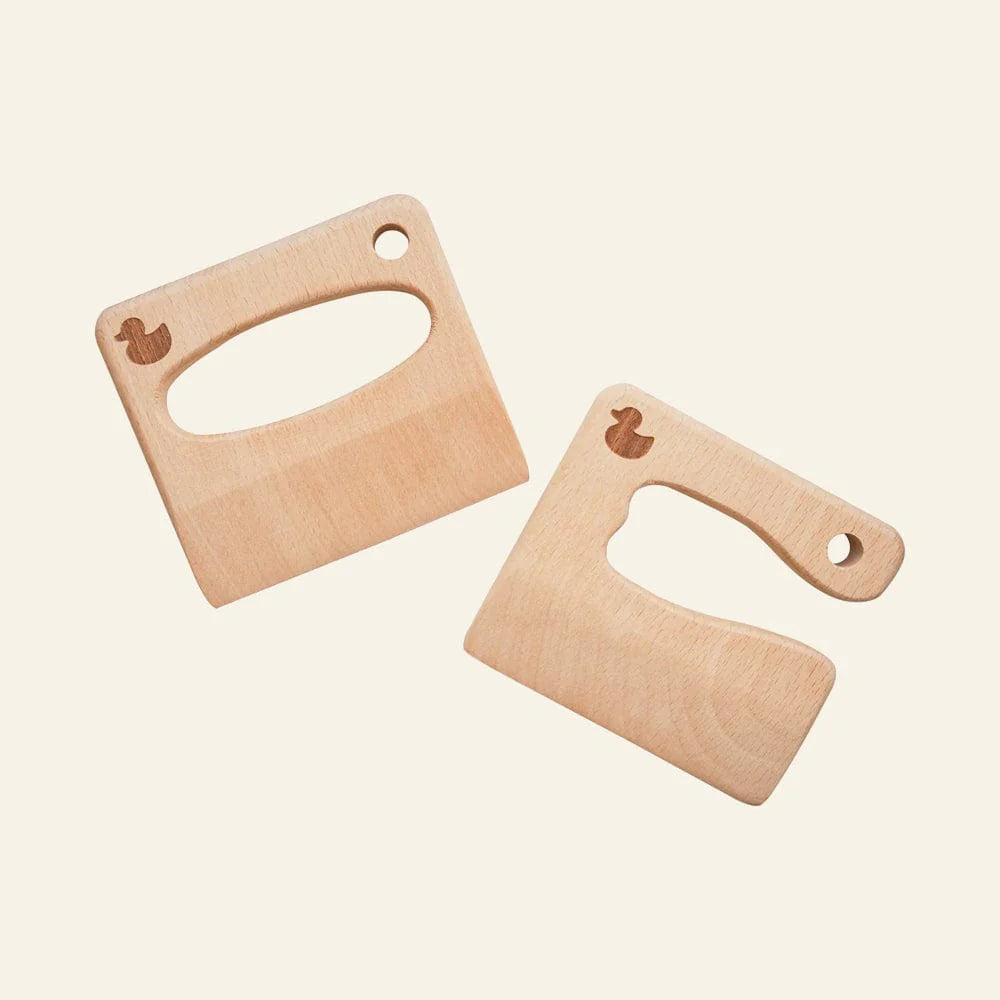 Wooden Kids Cutting Knife Set