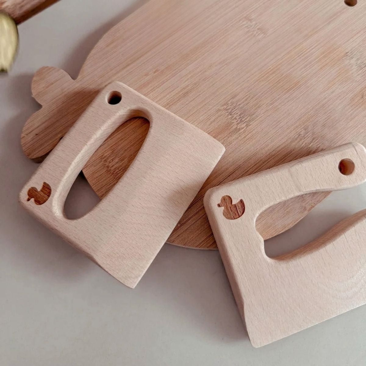 Wooden Kids Cutting Knife Set