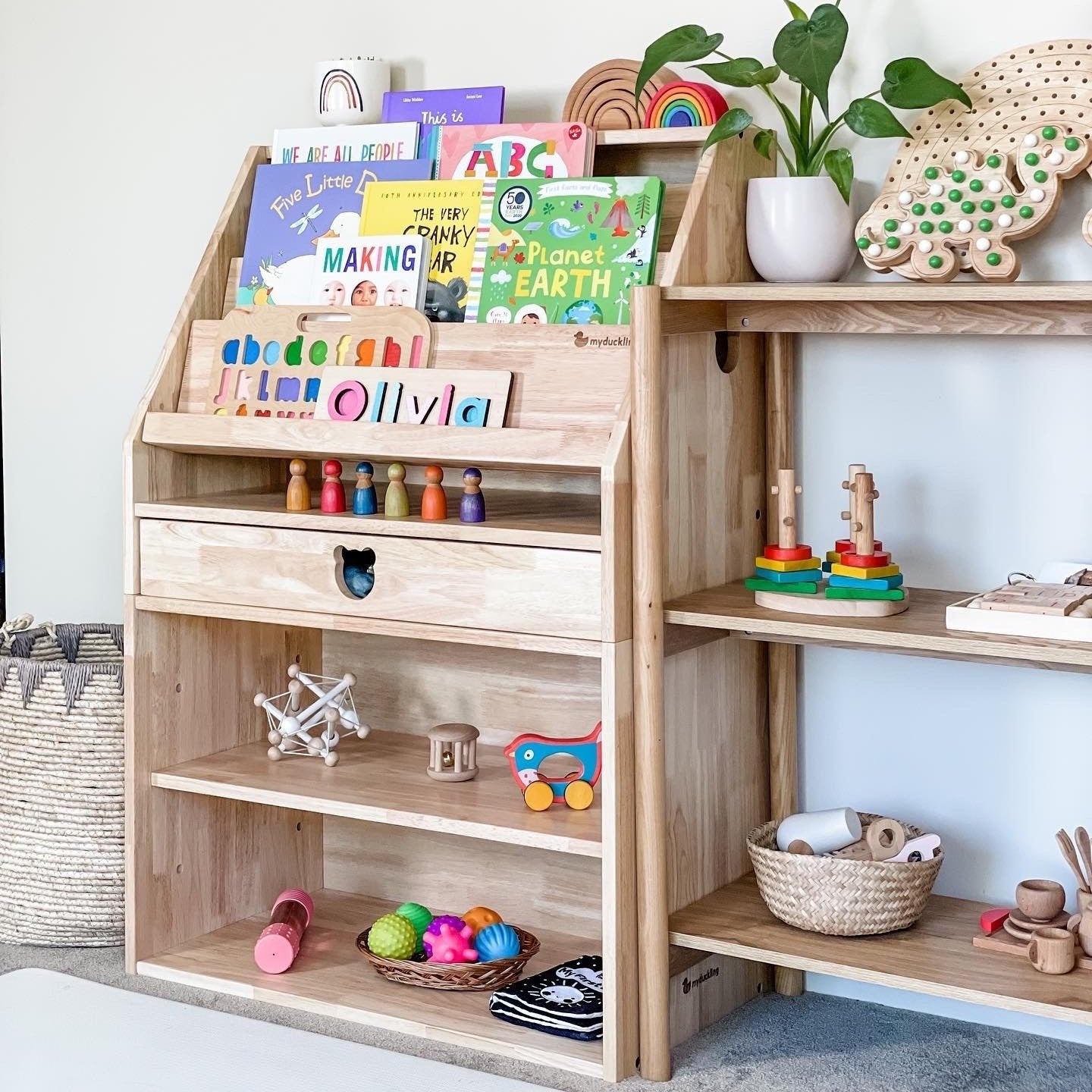 EVE Solid Wood Display Bookcase