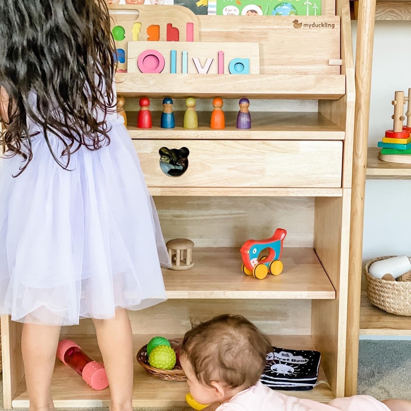 EVE Solid Wood Display Bookcase