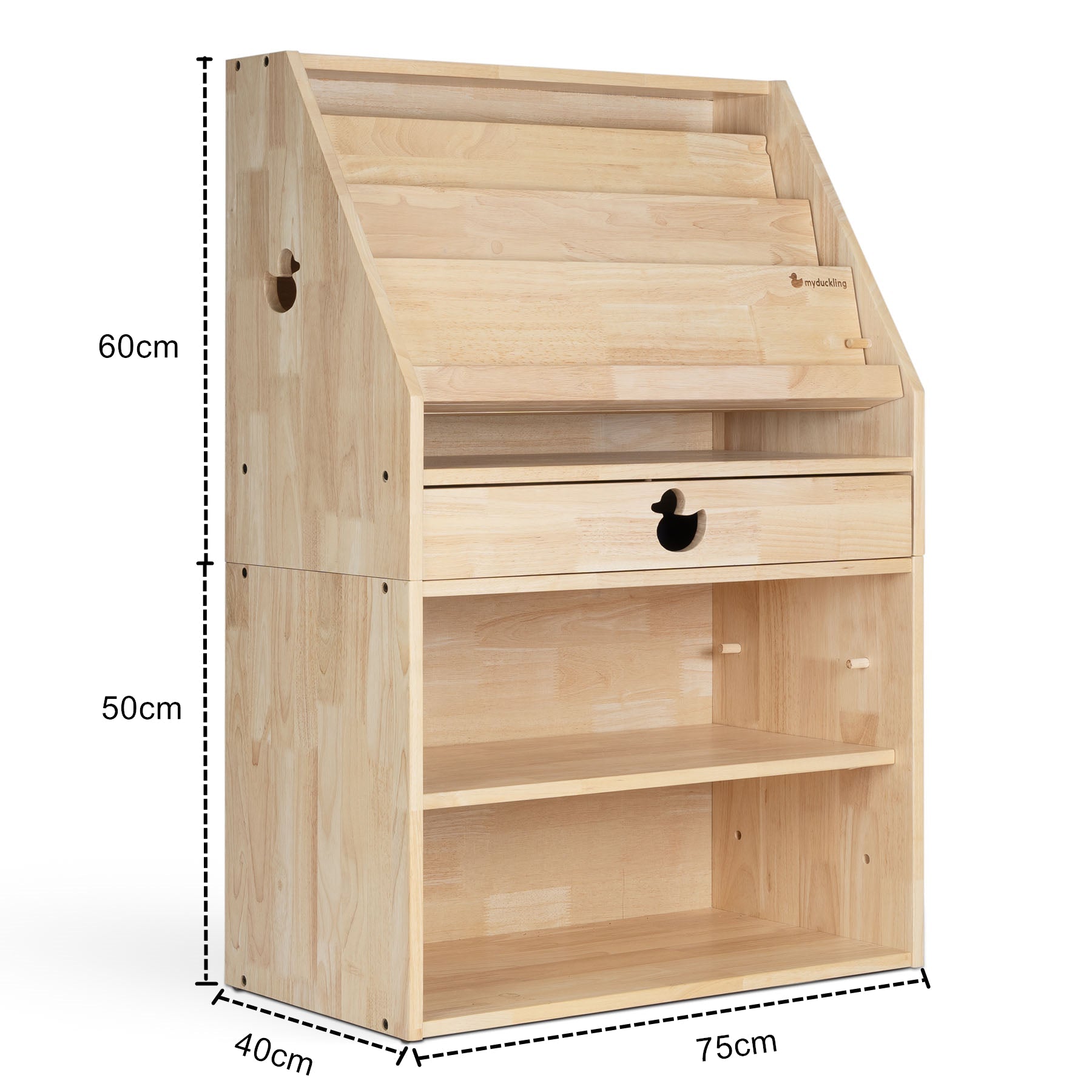 EVE Solid Wood Display Bookcase