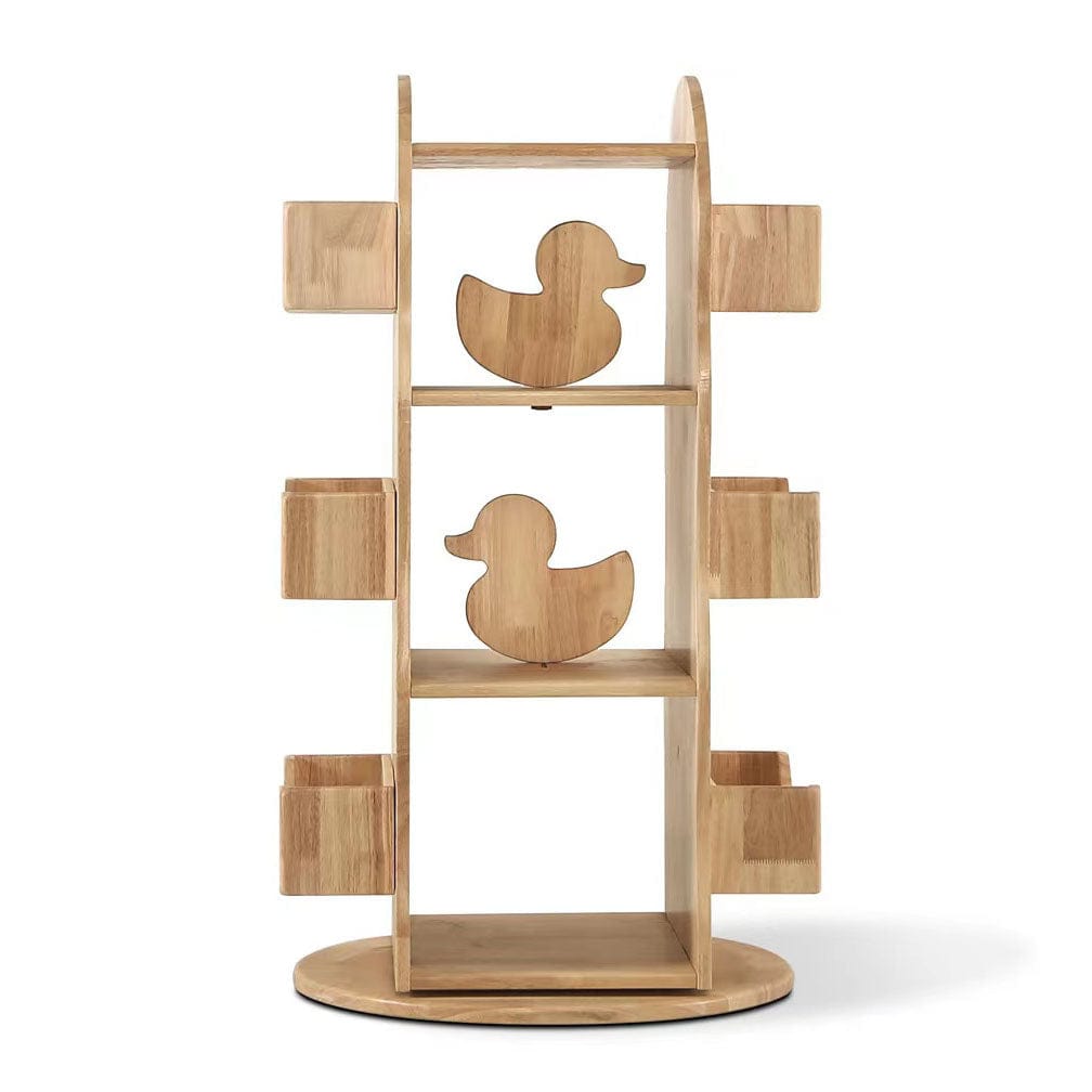 BINDI Revolving Solid Wood Bookcase