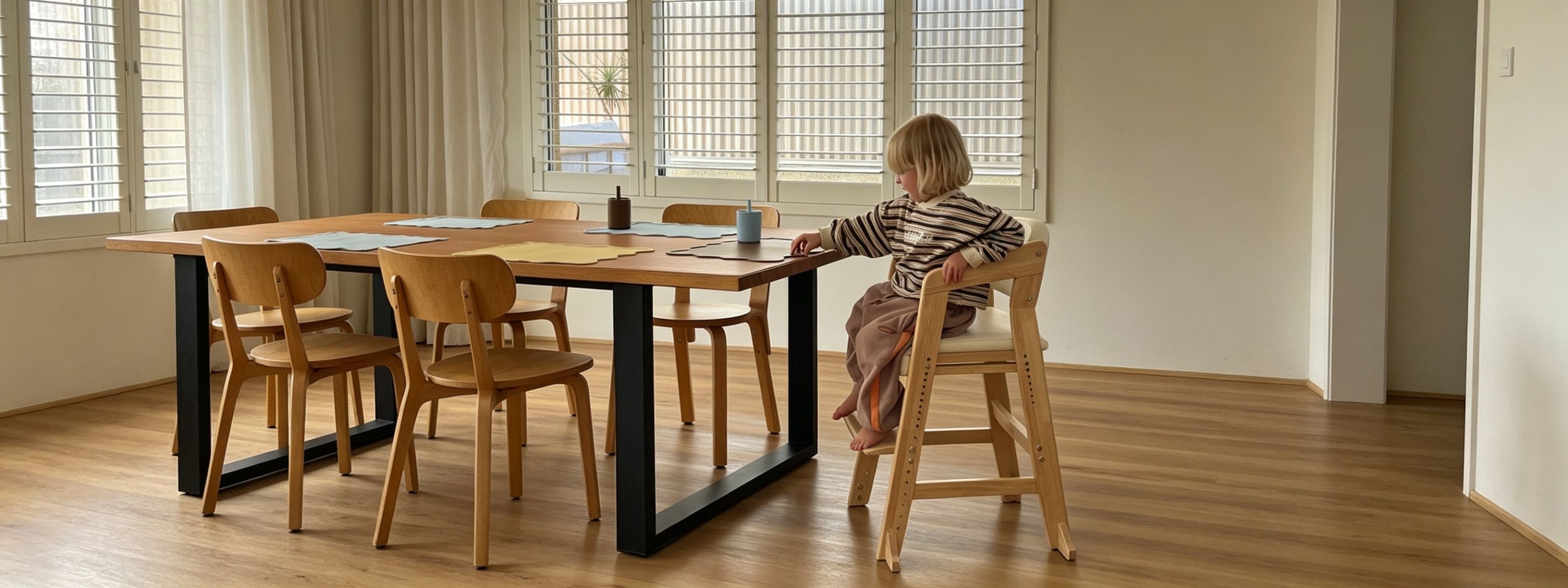 Kids dining chairs and toddler high chairs