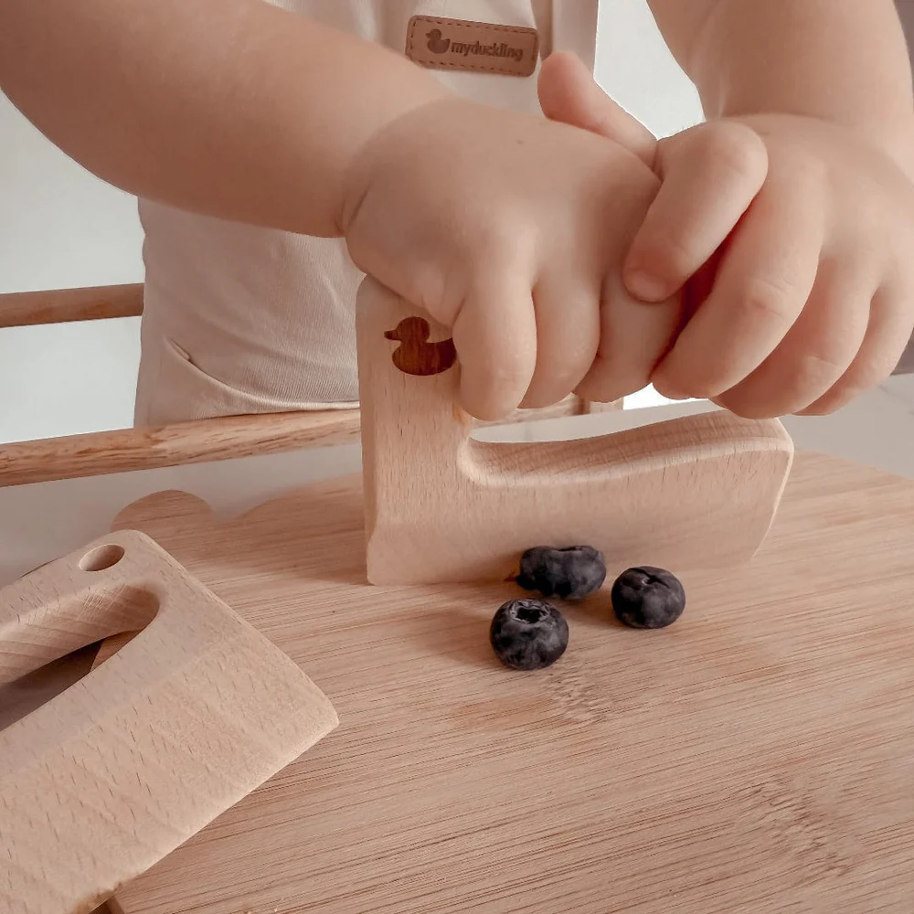 Wooden Kids Cutting Knife Set (Mid August Pre-Order)
