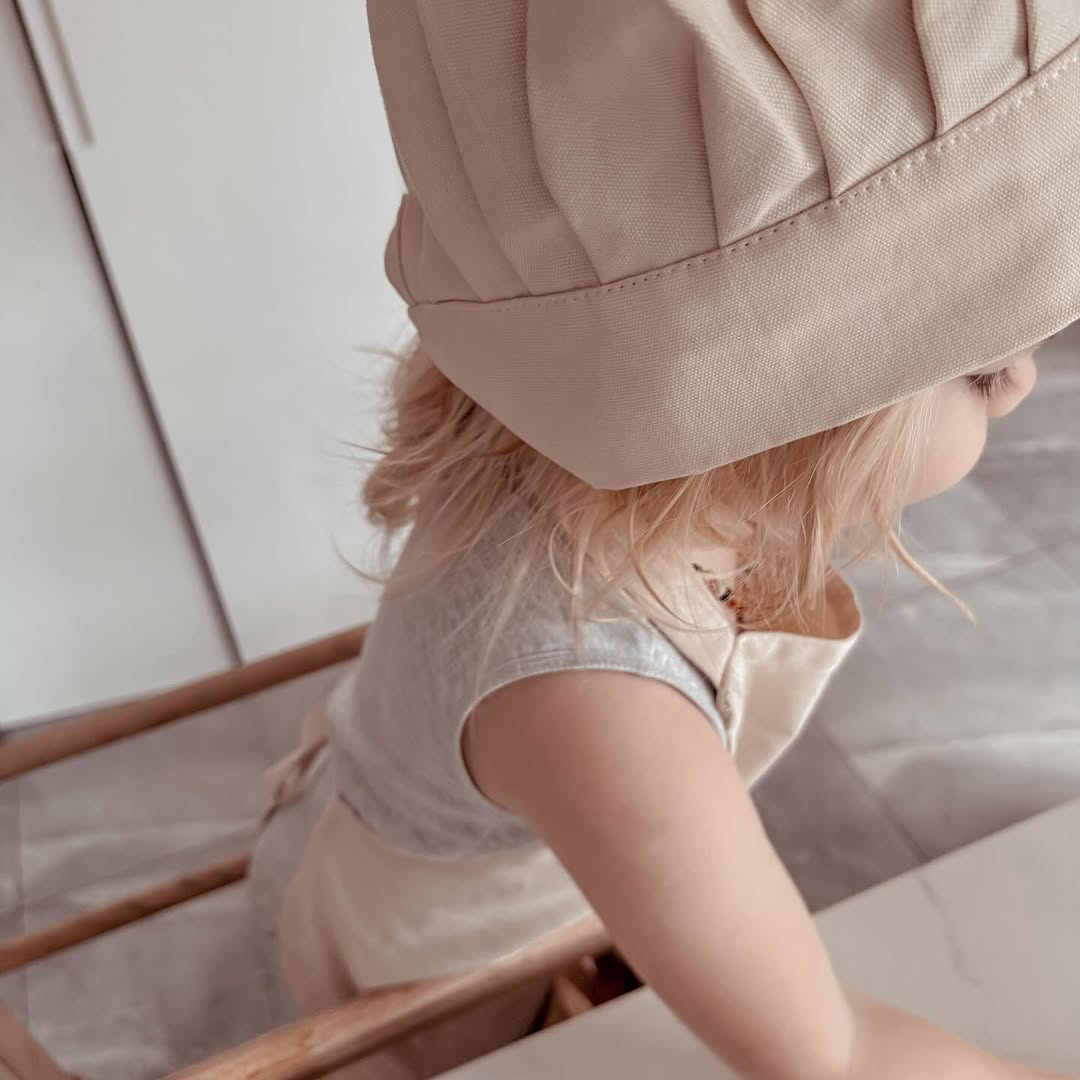 Kids Chef Apron & Hat Set
