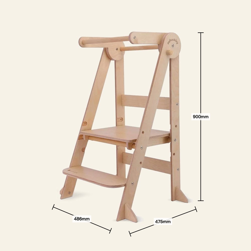 MILA Deluxe folding adjustable learning tower full product overview - myduckling