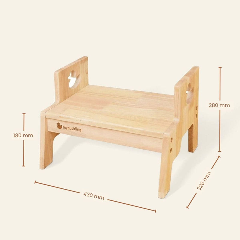 JALA Deluxe Solid Wood Learning Tower - Duck Stool