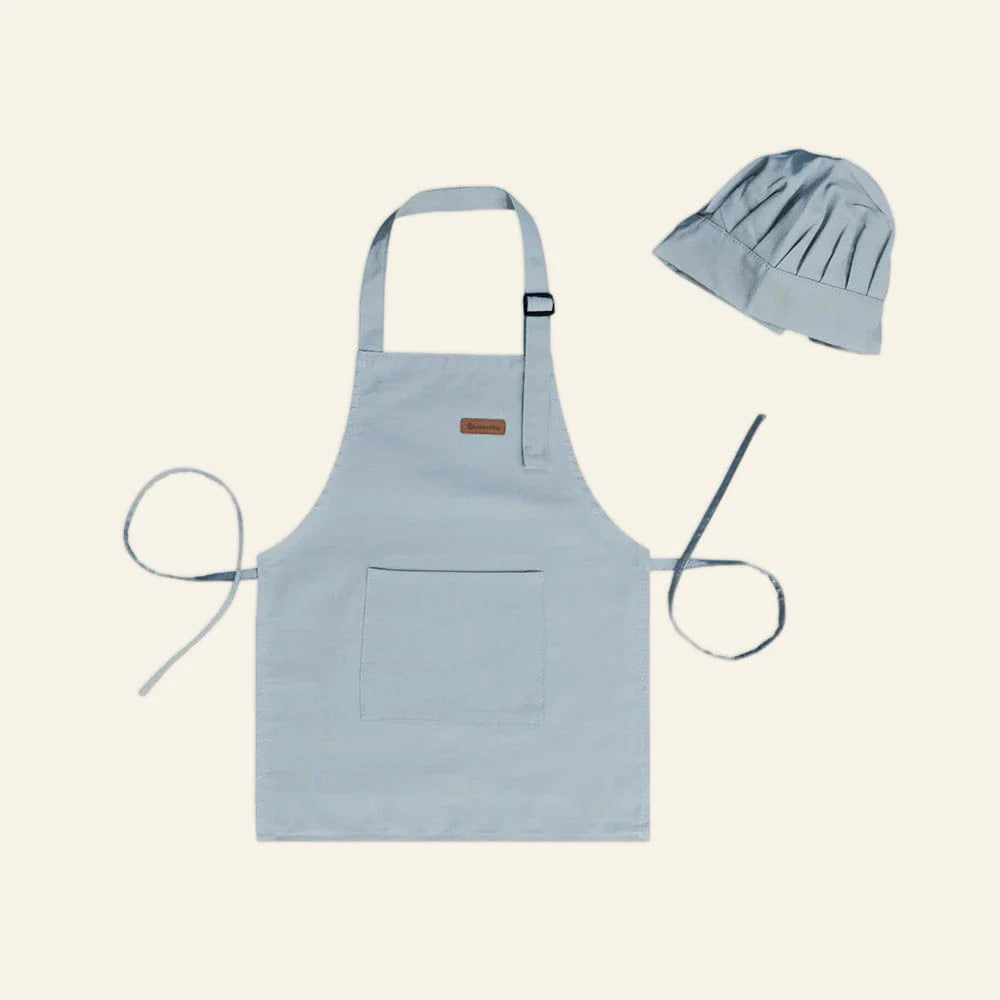 Kids Chef Apron & Hat Set