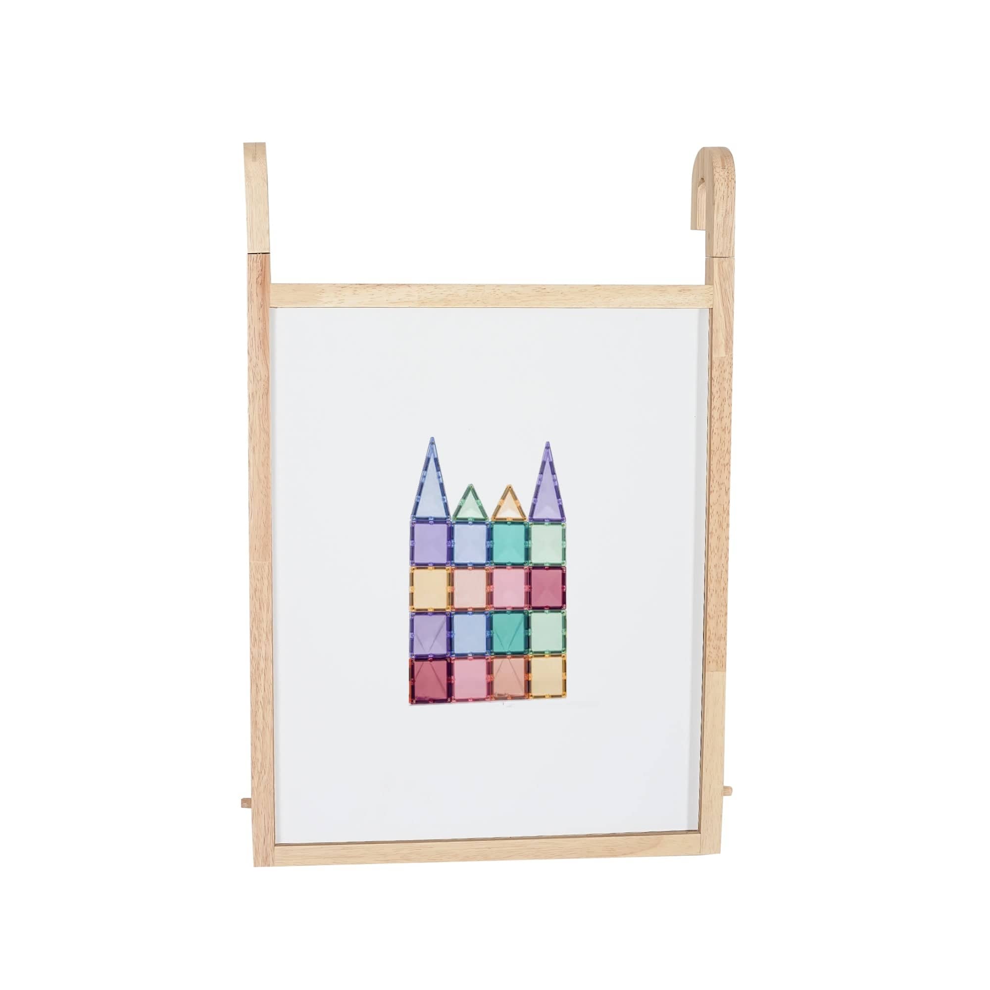 JALA Deluxe Solid Wood Adjustable Learning Tower - Rectangle Stool Handle