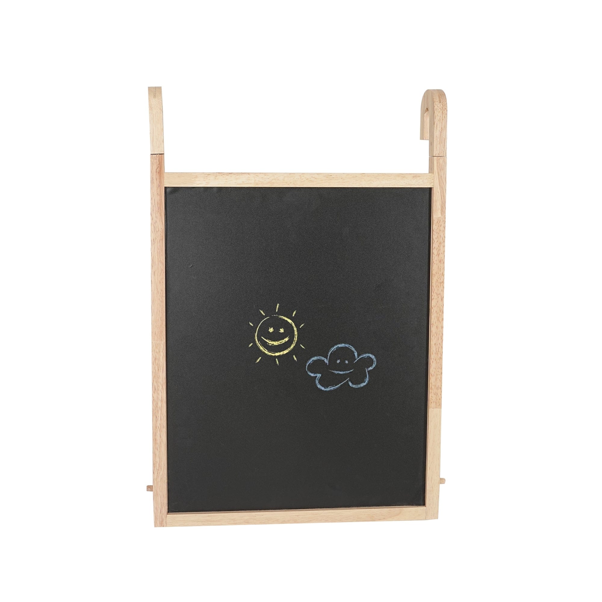 JALA Deluxe Solid Wood Adjustable Learning Tower - Rectangle Stool Handle