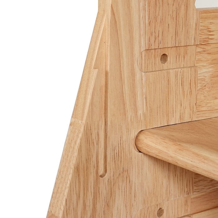 JALA Deluxe Solid Wood Adjustable Learning Tower - Rectangle Stool Handle