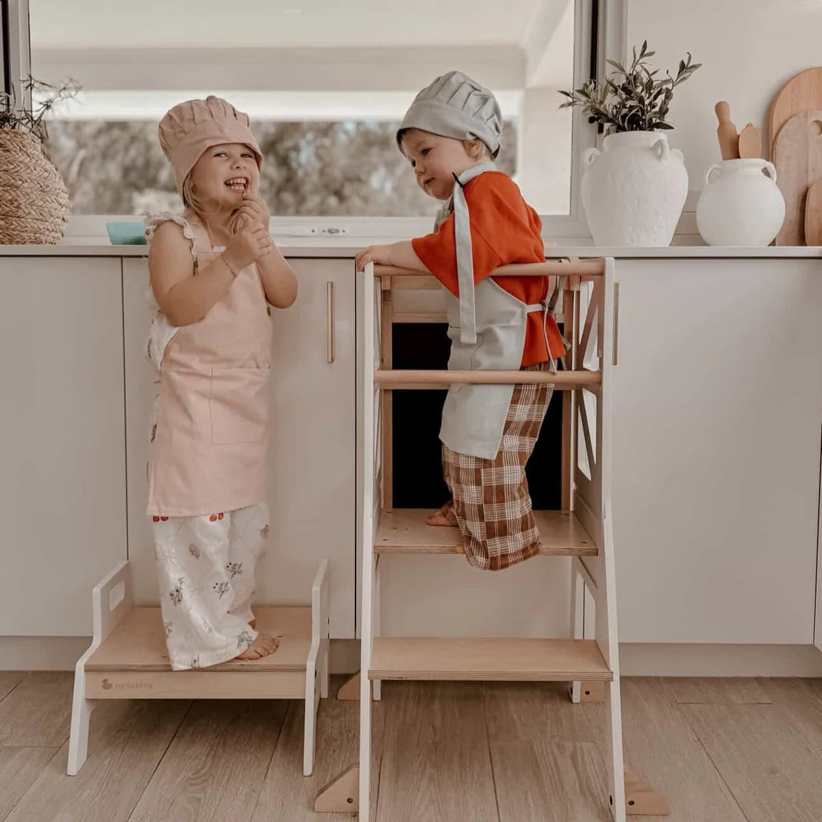 Kids Chef Apron & Hat Set