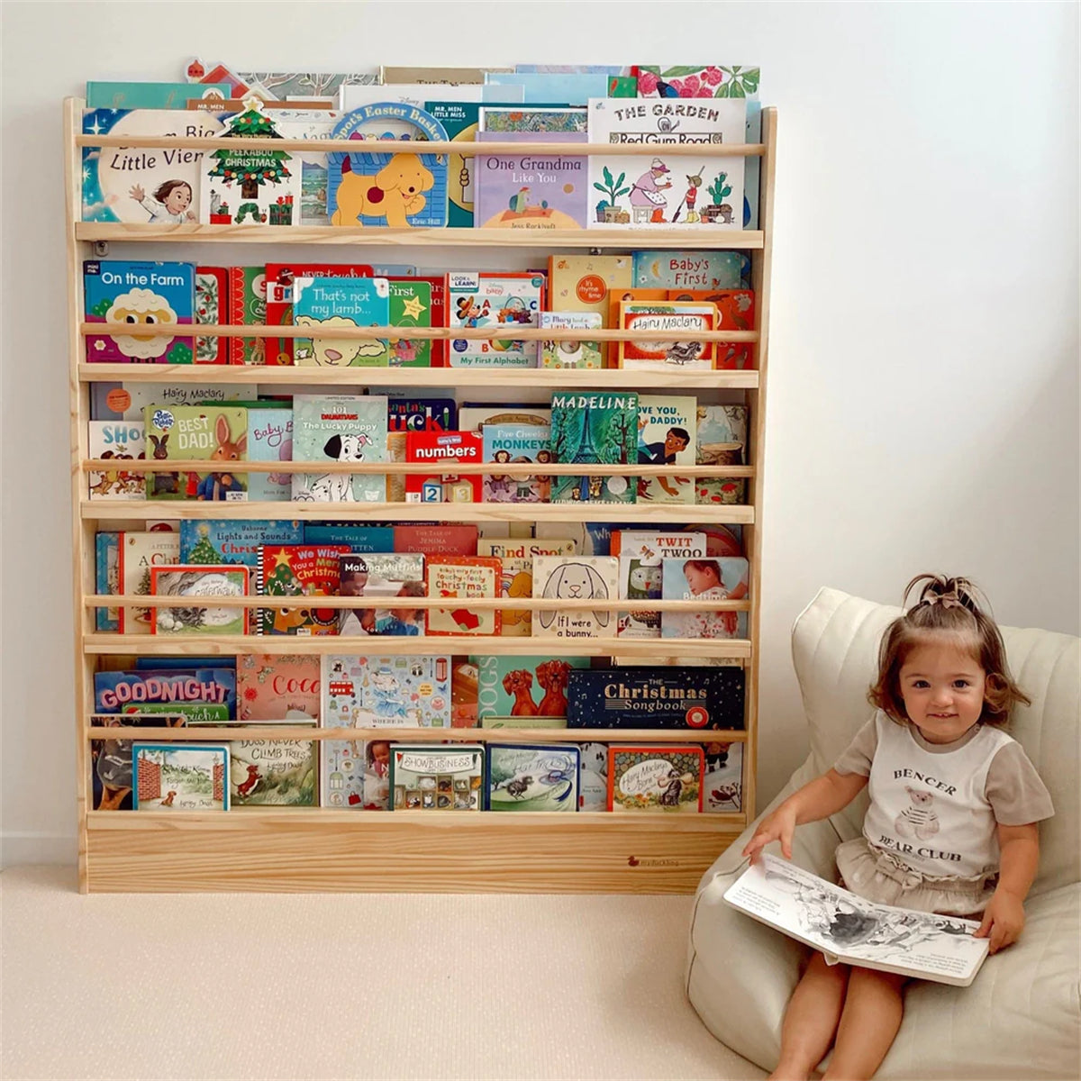 Book Display Wooden Baby Bookshelf Wooden Kids Bookshelf