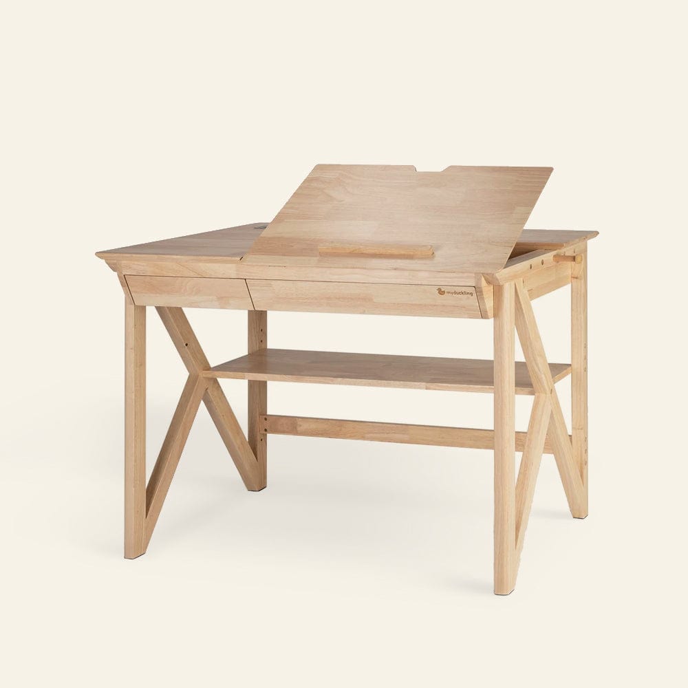 NALA Solid Wood Study Desk With Easel (Early-January Pre-Order)