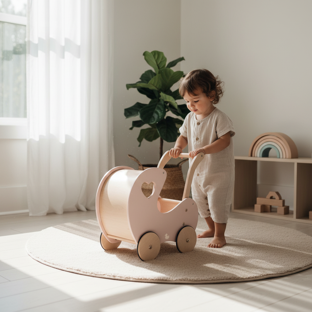 ISLA Doll Pram Walker | Wooden Baby Walker | myduckling NZ