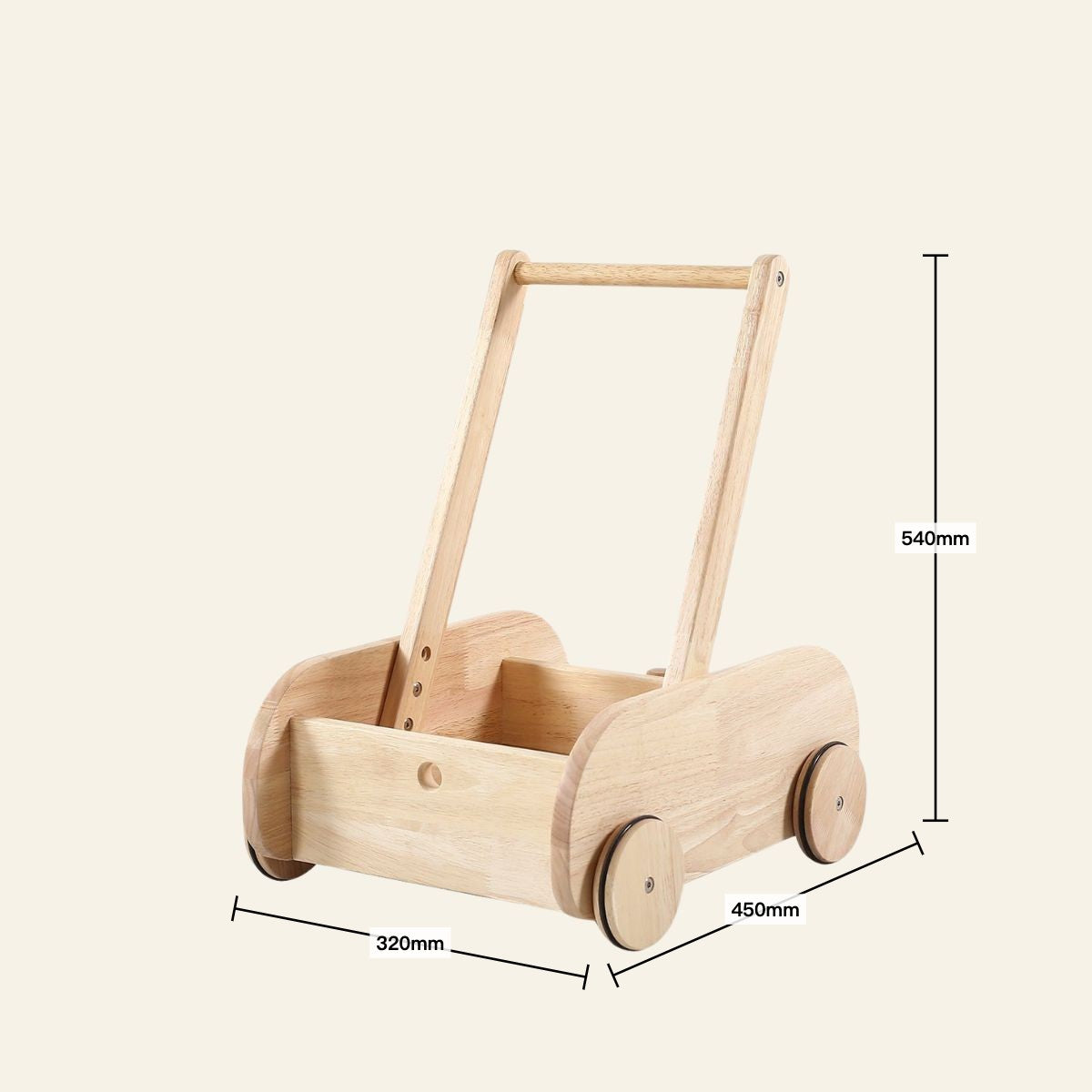 Wooden Adjustable Baby Walker