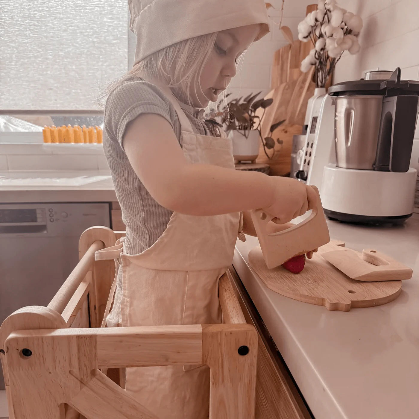 Wooden Kids Cutting Knife Set