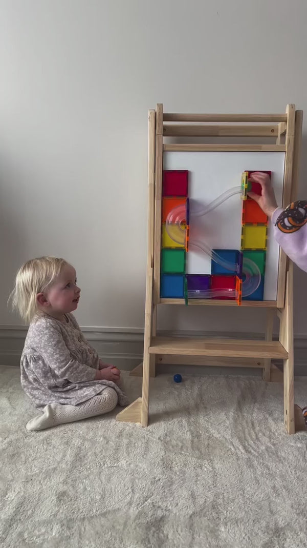 JALA Deluxe Solid Wood Learning Tower - Duck Stool