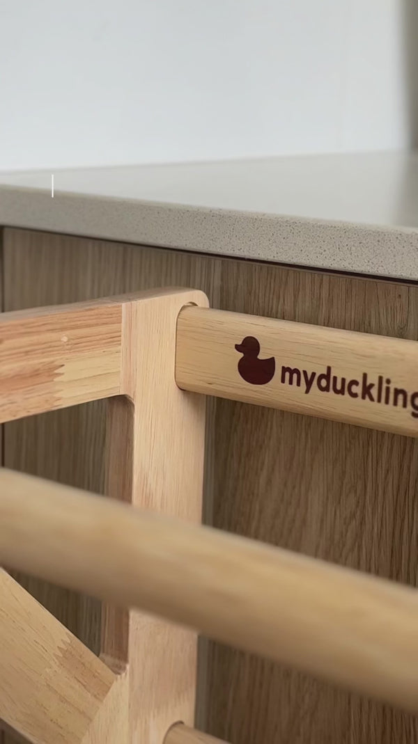JALA Deluxe Solid Wood Learning Tower - Duck Stool