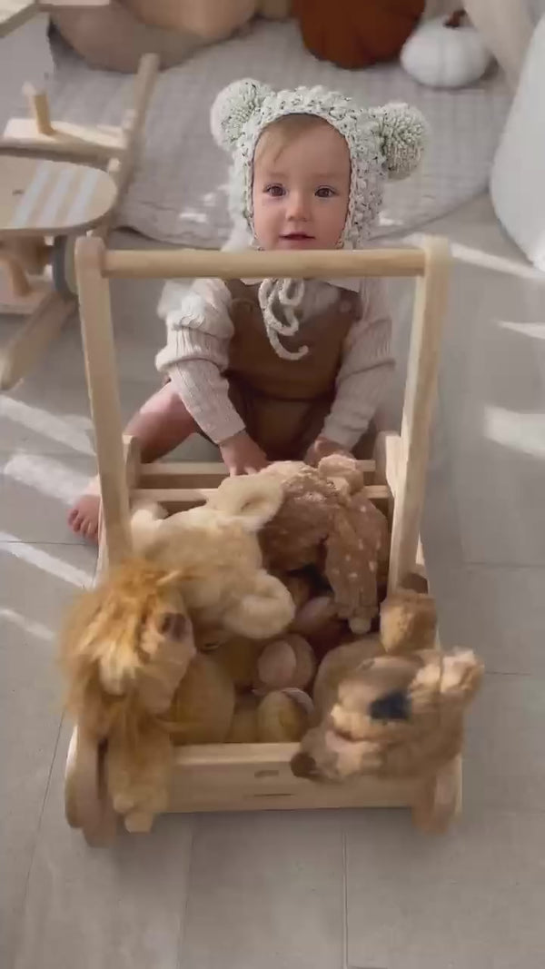 RHEA Wooden Adjustable Baby Walker