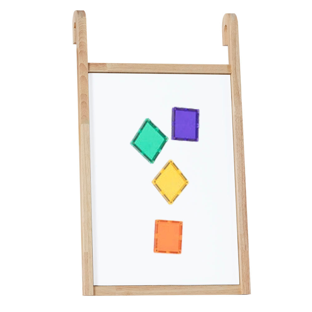 JALA Wooden Frame Magnetic Whiteboard with Hooks