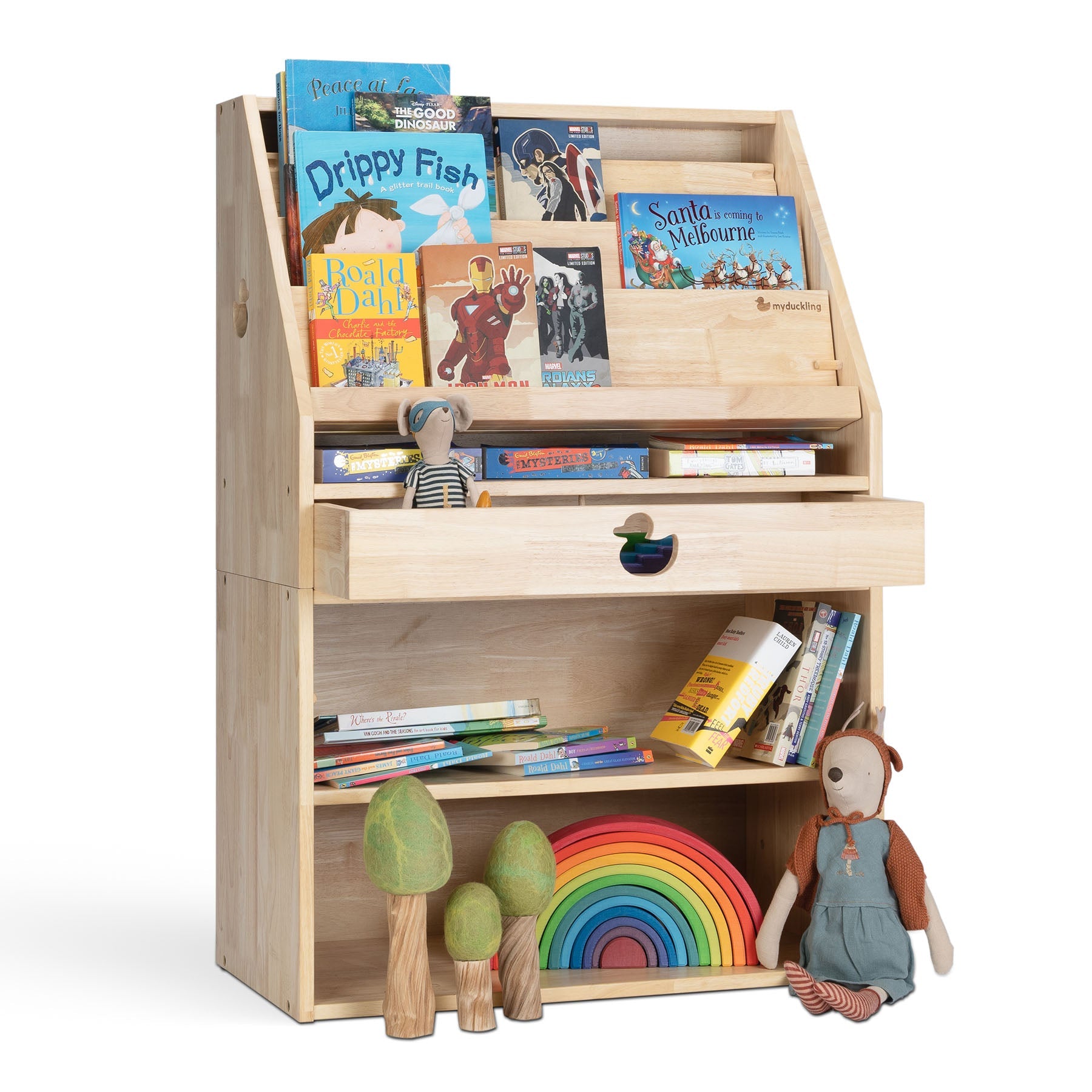 EVE Solid Wood Display Bookcase